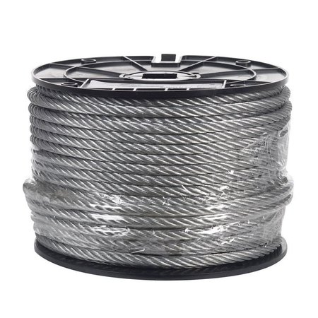 CAMPBELL CHAIN & FITTINGS Galvanized Galvanized Steel 5/16 in. D X 200 ft. L Aircraft Cable 7000927